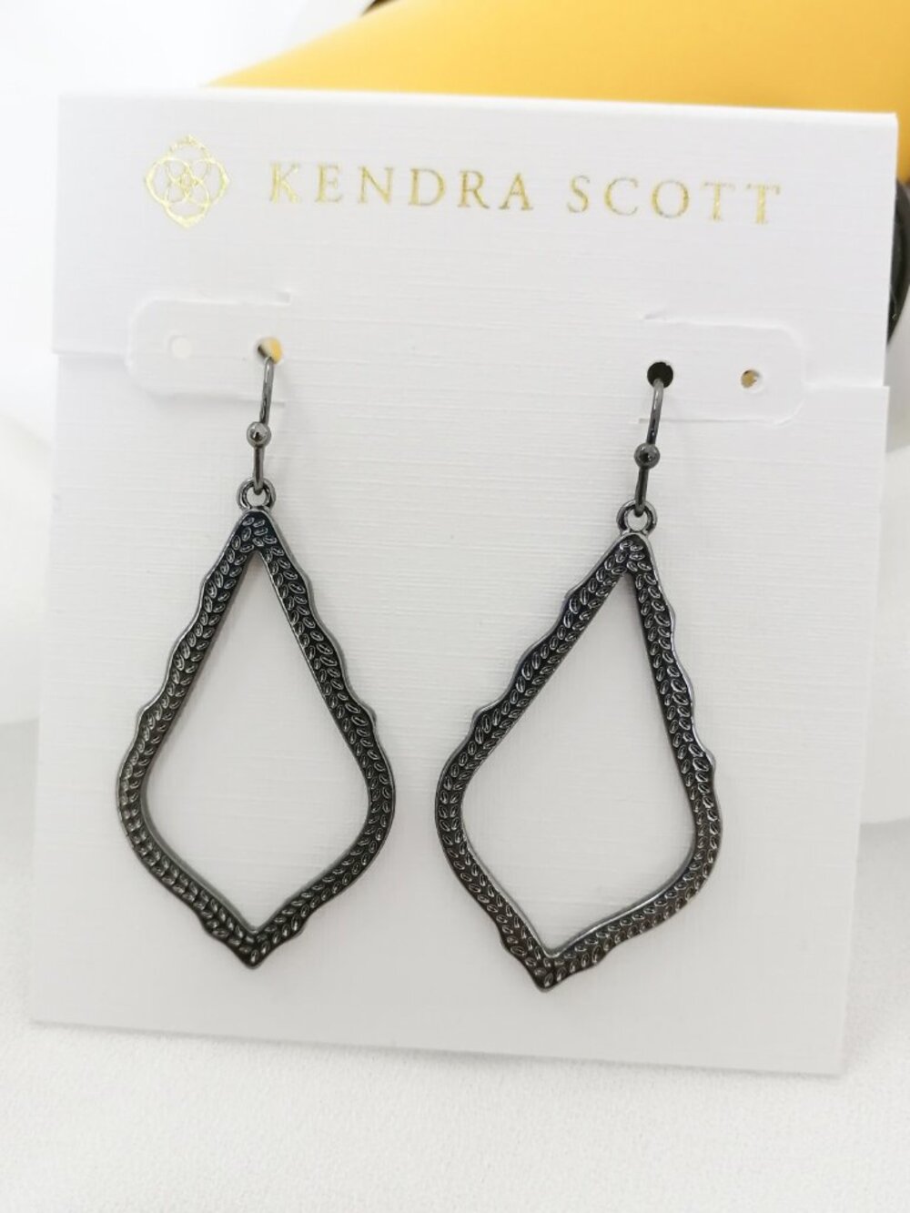 Kendra Scott Sophia Gunmetal Drop Earrings | NEW